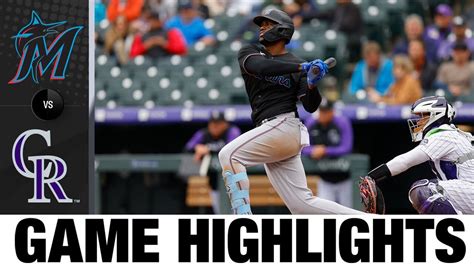 Marlins vs. Rockies Highlights .